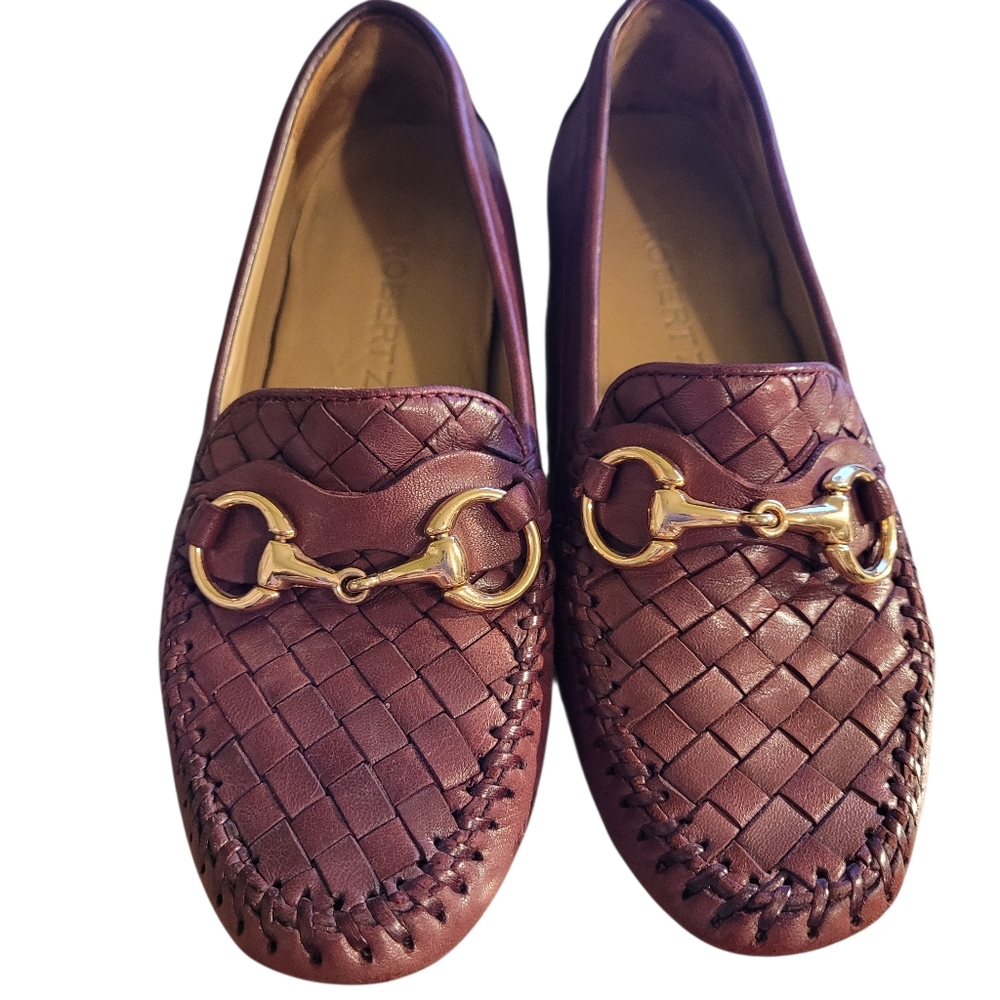 Robet Zur Perlata brown glove leather bit loafers - 4.5.          D56